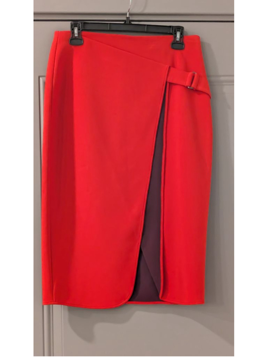 Halogen Dresses & Skirts - Women's Halogen Red Pencil Skirt with Slit - Size 6